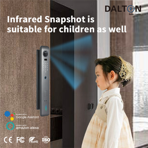 DALTON P60 1080P HD Video kamera geniş görüş akıllı kapı kilidi yüz tanıma Wi-Fi itme çekme akıllı kilit - Product Image 3