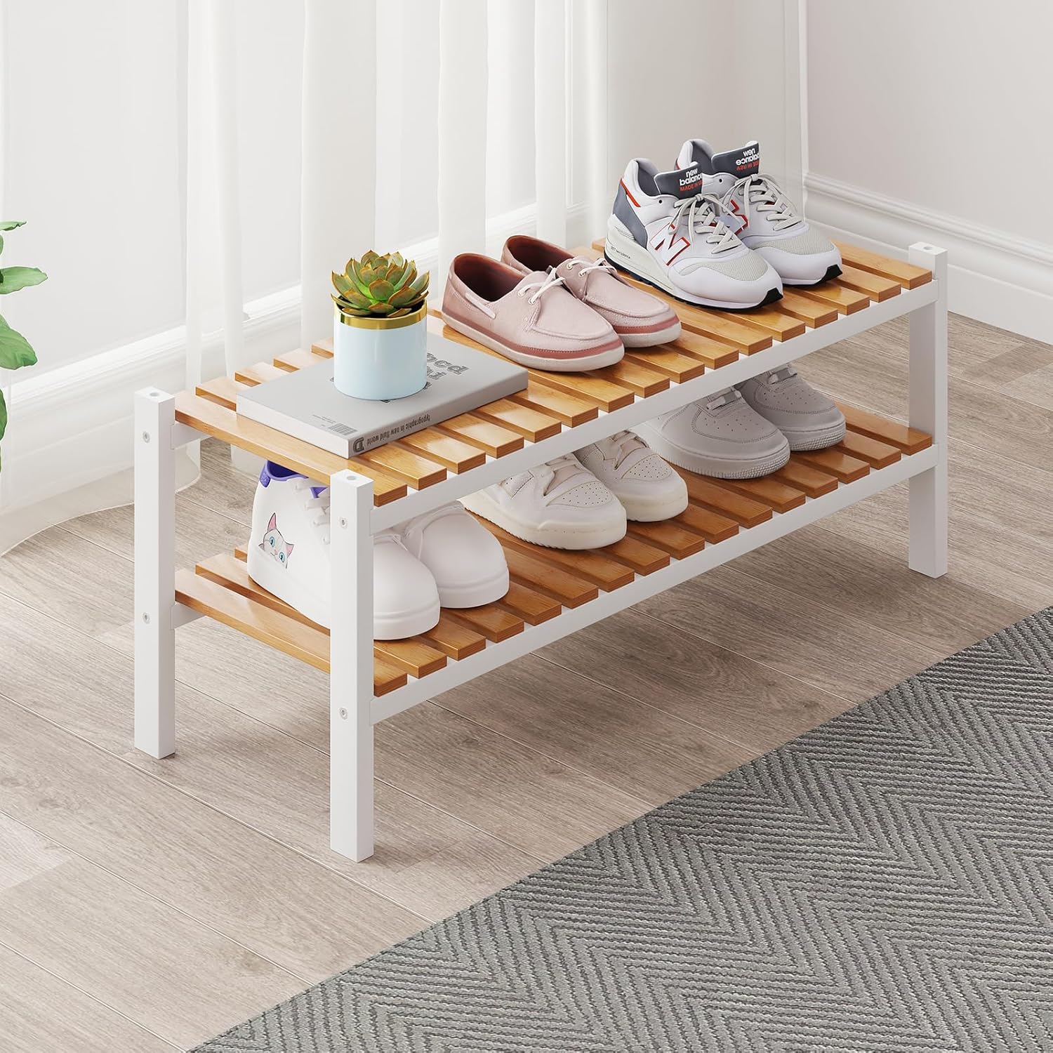 2-Tier Shelf Shoe Rack