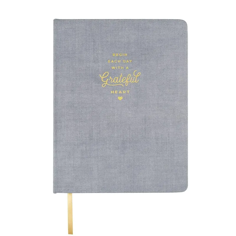 Tecido De Seda Personalizado Linho Hardcover Journal Eco Notebooks A5 Gold Spine Side Cloth Notebook Planejador De Papel Preto Apagável Reutilizável