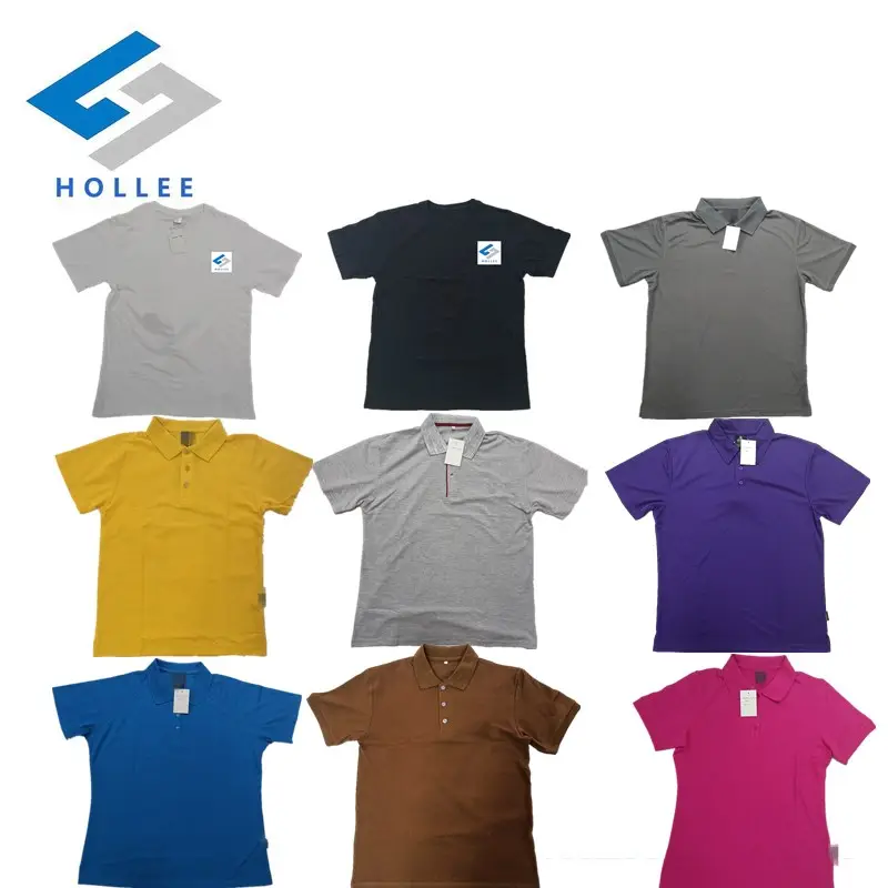 7 colors Wholesale 100% cotton custom printing OEM logo plain blank men women polo t-shirt polo shirt