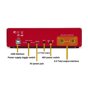 MD22 Portable USB <strong>Audio</strong> Interface 2 Channel Sound Card Computer Recording Soundcard Live Dubbing External Recording - Product Image 4