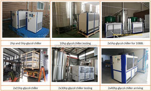 Low Temperature <strong>Glycol</strong> <strong>Chiller</strong> 10HP 20HP 30HP 40HP <strong>Industrial</strong> Water <strong>Chiller</strong> for Fermenting Equipment