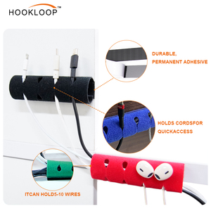 10*10cm Multifuncional Gancho y bucle de doble cara Organizador de cables de doble función Velcroes Correas de cables - Product Image 5