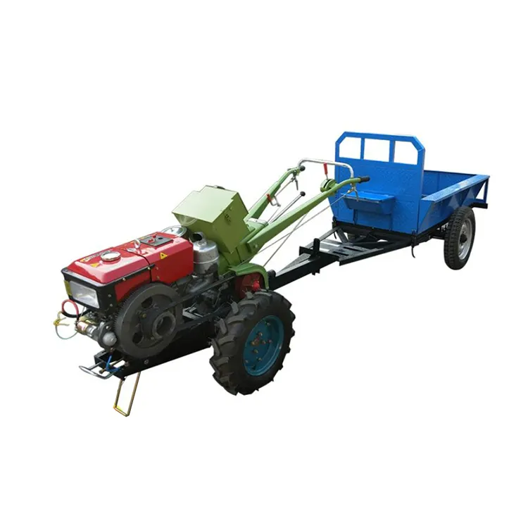 15hp 18hp 22hp Mini trattore diesel 2 ruote Farm Walking trattore con aratro/motozappa con sedile