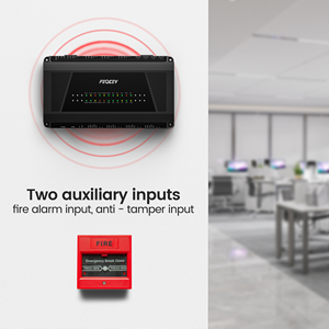 Feocey FCC4904 TCP/IP rete quattro porte sistema di controllo del pannello di accesso da PC di controllo con RFID Card e serratura elettromagnetica