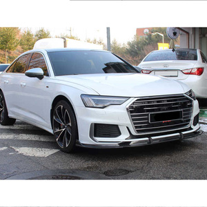 100% kuru karbon Fiber araç gövde kiti araba ön tampon altı spoyler araba aksesuarları için <span class=keywords><strong>Audi</strong></span> A6 <span class=keywords><strong>S6</strong></span> C8 2020 + karbon fiber difüzör