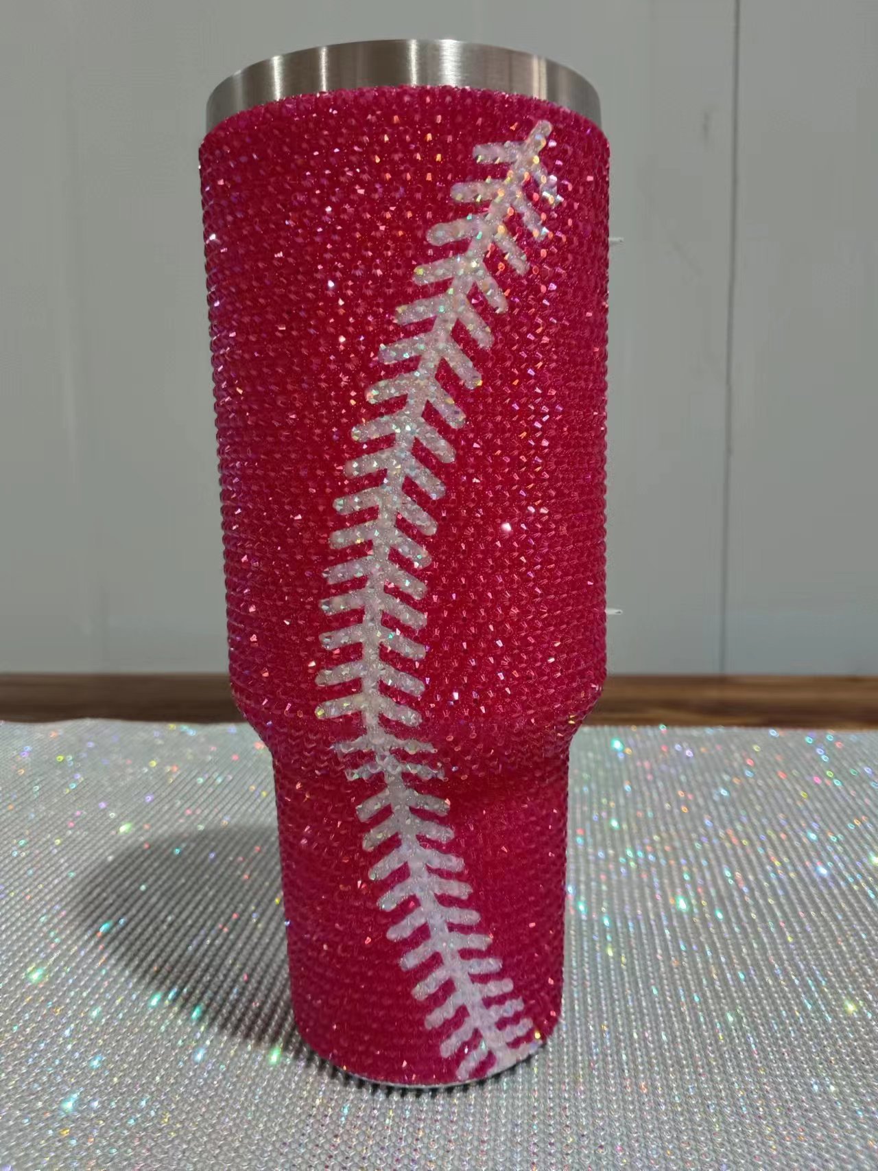 Patrón de béisbol rojo