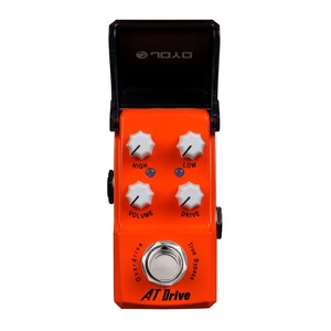 JOYO JF-305 AT ไดรฟ์เหยียบเอฟเฟกต์กีตาร์ขับเกินการบีบอัดในตัวสูงต่ํา EQ กีตาร์เหยียบพร้อมเอฟเฟกต์บลูซี่ย์ขับเกิน