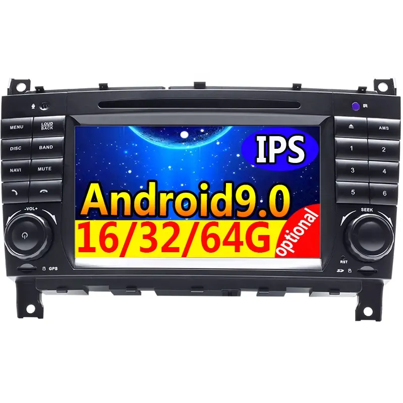 Android 2din dvd для mercedes W203 W209 W219 W169 A160 C180 C200 C230 C240 CLK200 CLK22 2004 2005 06 в приборной панели GPS NAVI W 203