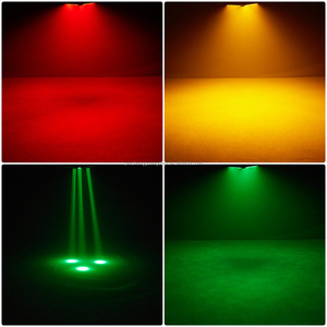ไฟ LED แนวเรโทร280W 3-Leaf ใหม่ไฟ LED สีทองไฟพื้นหลังหมุนได้แบบ4-in-1แกน - Product Image 5