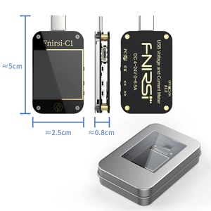 WGZX FNIRSI-C1 Typ-C PD USB-C Voltmeter Ampere meter Schnell lade protokoll Test Meter Power Bank Tester Mit PC-Software