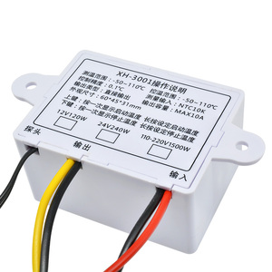 AC 220V DC12V 24V 10A XH-W3001 Digital de temperatura LED controlador de Control Sensor NTC - Product Image 6