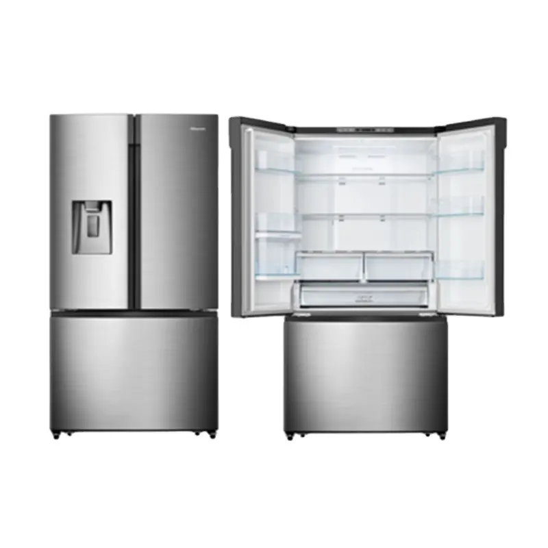 Réfrigérateur à porte française à poignée encastrée Smad Auto Ice-Makers pour DM-808WSMU