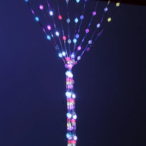 Magical DMX 3D Pixel Ball LED RGB Cortina Bola Cadena Luces Controladas por DMX/Artnet Controller Christmas Light - Product Image 2