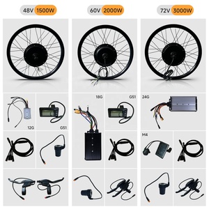 Kit di conversione bici elettrica ad alta velocità 48V 1500W 60V 2000W 72V 3000W con Display LCD Controller per bicicletta ruota posteriore - Product Image 2