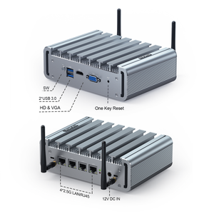 PfsenseファイアウォールミニPC J4125 I225 4 Nics 2.5Gbe RJ45 LAN HD VGA ITX産業用ネットワークサーバー新品未使用 - Product Image 4