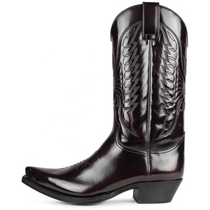 Stivali a metà polpaccio stile retrò stivali da Cowboy Western personalizzati Slip-on con tacco medio grosso da donna e da uomo di grandi dimensioni