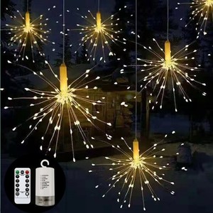 屋外照明クリスマスバッテリー駆動120 LED花火ストリング8モードリモートコントロールフェアリーライトホームLEDパーティーライト - Product Image 1