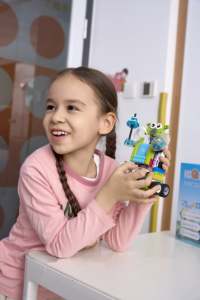 Juego de Robot de codificación interactiva ICQbot, Kit WEDO2.0 con bloques de construcción de engranajes, juguete electrónico para que los niños construyan robots remotos de control - Product Image 6
