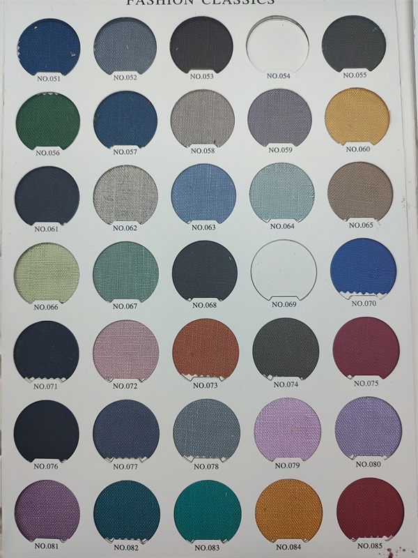 Linen color card