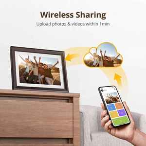 Shenzhen fabrika büyük stok Frameo 10.1 "dokunmatik ekran duvara monte Wifi bulut dijital resim çerçeveleri - Product Image 4