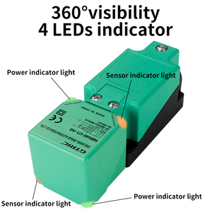 GTRIC Sensor inductivo de larga distancia NBN40 Interruptor de proximidad cuadrado NPN 40MM IP67 Interruptor de sensor de proximidad inductivo rectangular - Product Image 4