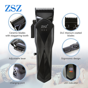 ZSZ N35 2024新型无刷电机剪发机，带DLC材料陶瓷刀片3200毫安时长