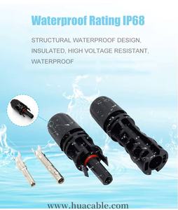 PV nối 1000v mc nối 1500V Nam Giá Nữ tốt nhất PV 6mm2 10 mét t loạt năng lượng mặt trời kết nối - Product Image 5