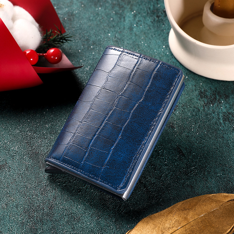plateau à cartes en argent bleu royal