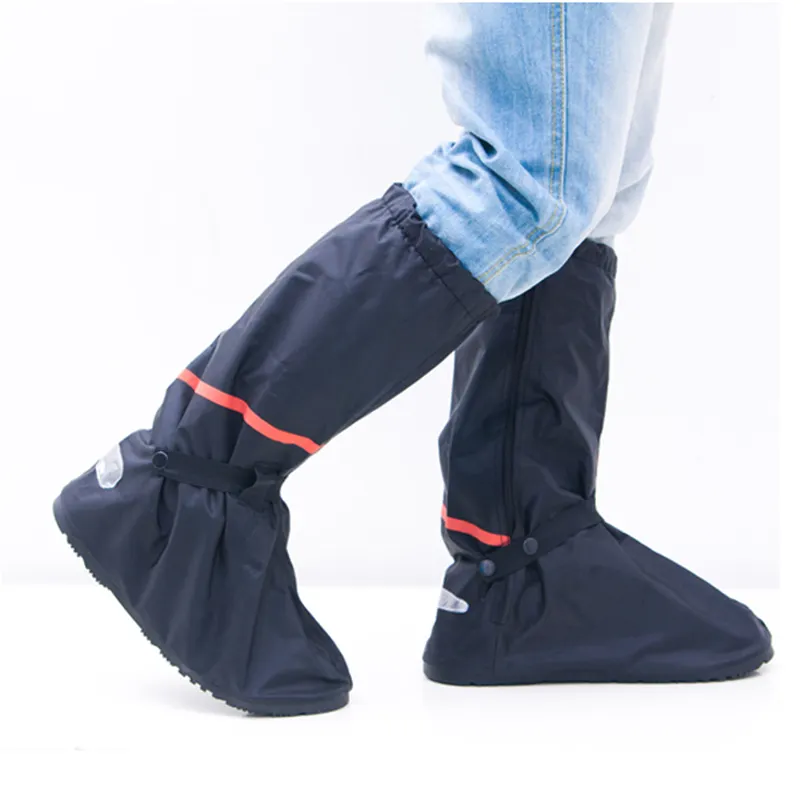 Motowolf PVC Long Antislip Motorcycle Rain Shoe Cover Non Slip Overshoes Reusable Waterproof Rain Boot Cover