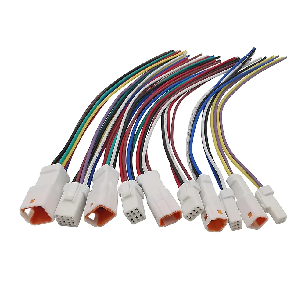 JWPF 2 3 4 6 8 Pin su geçirmez elektronik mikro kablolu konnektör popo fiş kablo demeti JST-02T Jst-02r