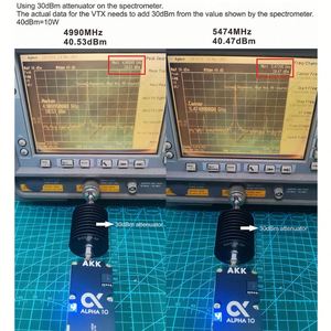 AKK Alpha 10 10W VTX-değiştirilebilir 5.8GHz 80CH FPV Video verici akıllı ses 1W 10W güç aralığı 7Din Drones aksesuarları - Product Image 4