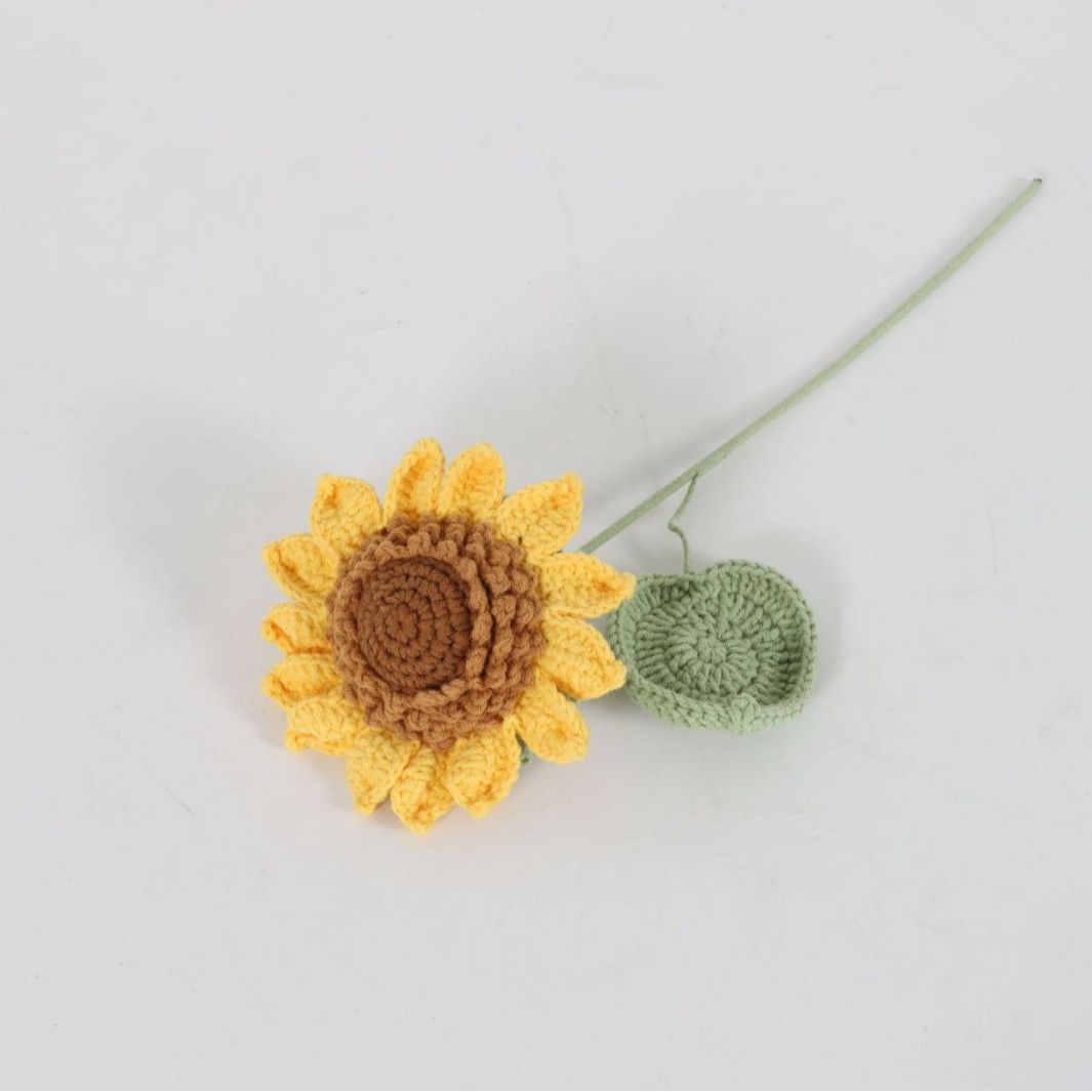 Centre de fleur monocouche jaune-marron tournesol