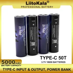 LiitoKala 50T Type-C 5000mAh 3.7V 21700mAh Rechargeable Li-ion Battery Cylindrical <strong>USB</strong> <strong>Input</strong> &amp; <strong>Output</strong> 21700 Type-C - Product Image 6