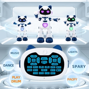 Robot inteligente de Control remoto con detección de gestos, juguete educativo inteligente AI, Robot de programación de pulverización deslizante para caminar con luz LED - Product Image 6