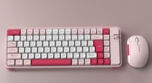 Colorido 2,4G BT inalámbrico modelo dual 84 teclas teclado y ratón teclado de membrana combinado - Product Image 3