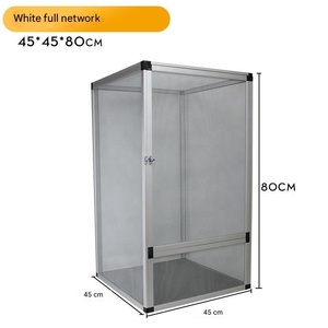 BW-06 katı desen 60*60*120cm PVC örgü sürüngen kafes alüminyum Metal evcil hayvan kafesi evcil katı desen tasarımı ile teraryum - Product Image 2