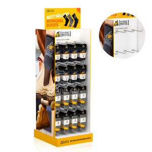 Tùy chỉnh hai mặt móc hiển thị Kệ bán lẻ điện cánh giấy hiển thị Kệ treo Pegboard sóng hiển thị các tông đứng - Product Image 3