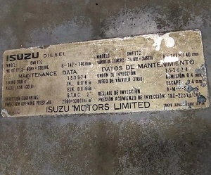 日本オリジナル中古6WF1 6WF1-Tディーゼルエンジンアセンブリいすゞ用 - Product Image 6