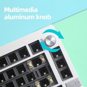 LMK81 Custom Mechanical Keyboard Kit 81 Tasten RGB-beleuchtete Gaming-Tastatur mit Knopf 2.4G Wireless Gaske Structure-Tastatur - Product Image 5