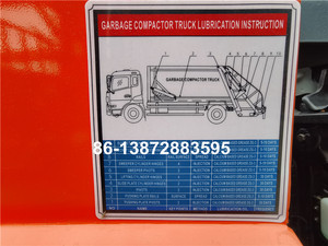 Camión de basura compactador, 8m3 con sistema de operación y función de compresión para recolección de basura - Product Image 5