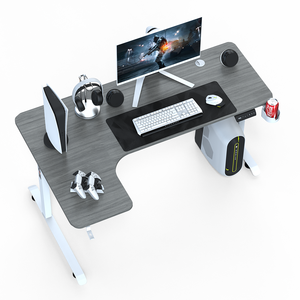 Elegante tavolo per Computer regolabile in altezza con Design a forma di L grande Desktop per spazio di lavoro senza disordine - Product Image 2