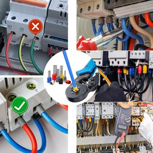 450 adet HDPE malzeme HSC8 6-4A 10-6A sıkma pense manuel aracı Set profesyonel sıkma aracı - Product Image 2