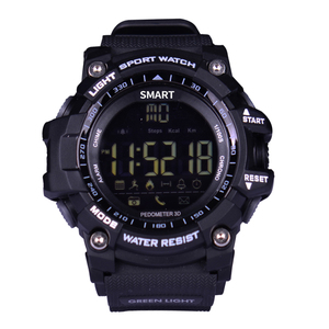 Mới được phát hành EX16 thông minh đồng hồ 5ATM IP67 không thấm nước SmartWatch Pedometer Đồng hồ bấm giờ đồng hồ báo thức Android iOS tương thích sáng - Product Image 2