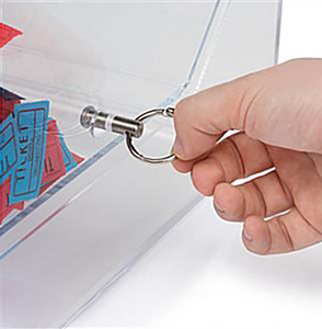 Premium kalite özel tasarım büyük şeffaf akrilik küçük çekiliş bilet yorum toplama kutusu - Product Image 3