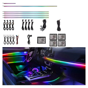 CarLightZ Car Interior Hidden Acrylic Strip Ambient Light Magic Color 64RGB Color Universal <strong>LED</strong> 18in1 Decorative Atmosphere Lamp - Product Image 2