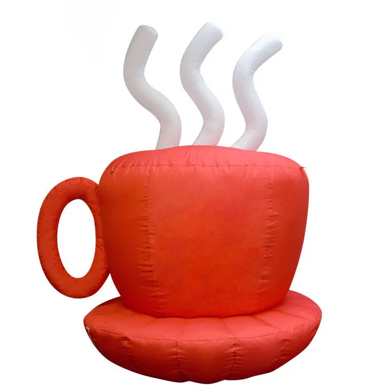 Рекламная гигантская надувная кофейная чашка красного цвета