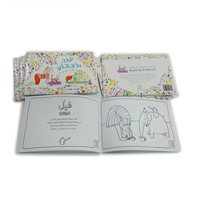 Oem Custom Eco-Friendly Full Color Kids Adults Printing Coloring Picture Drawing Books