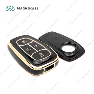 Free Samples TPU Flip Folding Car Key Case for <strong>TATA</strong> Vista Manza <strong>Indica</strong> CV4490 4-Button Key Cover with Keychain Protector - Product Image 3