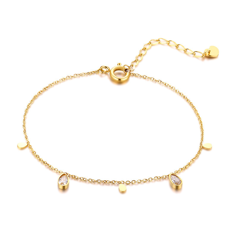 4 Bracciale con gocce d'acqua/BR-934G